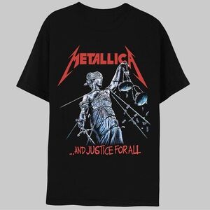 Men's Metallica Justice for All Graphic T-Shirt Black XXL